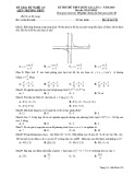 Đề thi thử THPT QG môn Toán năm 2019 lần 2 - Sở GD&ĐT Nghệ An - Mã đề 120