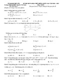 Đề thi thử THPT QG môn Toán năm 2019 - THPT Nguyễn Viết Xuân
