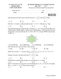 Đề thi thử THPT QG môn Toán năm 2019 lần 2 - Sở GD&ĐT Thái Nguyên - Mã đề 020