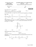 Đề thi thử THPT QG môn Toán năm 2019 lần 2 - Sở GD&ĐT Thái Nguyên - Mã đề 003