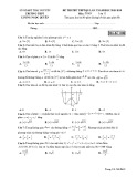 Đề thi thử THPT QG môn Toán năm 2019 lần 2 - Sở GD&ĐT Thái Nguyên - Mã đề 008