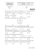 Đề thi thử THPT QG môn Toán năm 2019 lần 2 - Sở GD&ĐT Thái Nguyên - Mã đề 024