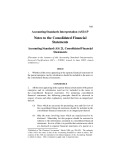 Accounting Standards Interpretations 15: Notes to the Consolidated Financial Statements