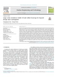 Large strain nonlinear model of lead rubber bearings for beyond design basis earthquakes