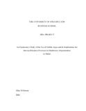 Master of Business Administration: An Exploratory Study of the Use of Mobile Apps and its Implications for Internal Business Processes in Healthcare Organizations  in Dubai