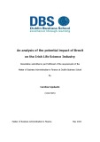 Master Thesis in Economics: An analysis of the potential impact of Brexit on the Irish life science industry