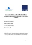 Master Thesis in Economics: An empirical study on the attitudes of bank managers