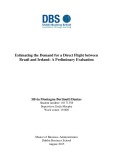 Master Thesis in Economics: Estimating the Demand for a Direct Flight between Brazil and Ireland: A Preliminary Evaluation