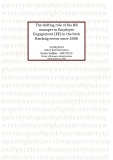 Master Thesis in Economics: The shifting role of the HR manager in employee engagement (ee) in the Irish banking