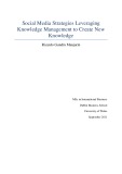 Master Thesis in Economics: Social Media Strategies Leveraging Knowledge Management to Create New Knowledge