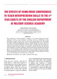 The effects of using mock conferences to teach interpretation skills to the 4th year cadets of the English department at military science academy