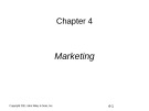 Lecture Supply chain management: A global perspective – Chapter 4: Marketing