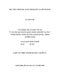 Luận văn Thạc sĩ Kinh doanh và quản lý: Tín dụng đối với kinh tế hộ tại Chi nhánh Ngân hàng Nông nghiệp và Phát triển nông thôn huyện Thăng Bình, tỉnh Quảng Nam