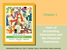 Lecture Principles of accounting (2005): Chapter 1 - Needles, Powers, Crosson