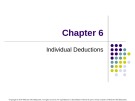 Lecture Taxation of individuals and business entities 2015 (6/e) - Chapter 6: Individual deductions