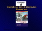 Lecture Sales and distribution management: Chapter 16 - Krishna K Havaldar, Vasant M Cavale