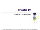 Lecture Taxation of individuals and business entities 2015 (6/e) - Chapter 10: Property dispositions