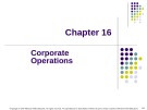 Lecture Taxation of individuals and business entities 2015 (6/e) - Chapter 16: Corporate operations
