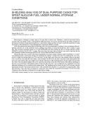 Shielding analysis of dual purpose casks for spent nuclear fuel under normal storage conditions