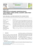 Prediction of hydrogen concentration in containment during severe accidents using fuzzy neural network