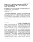 Microstructure and mechanical strength of surface ods treated zircaloy 4 sheet using laser beam scanning