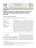 Thermale - hydraulic characteristics for canflex fuel channel using burnable poison in candu reactor