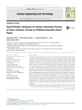 Round robin analyses on stress intensity factors of inner surface cracks in welded stainless steel pipes