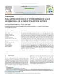 Parameter dependence of steam explosion loads and proposal of a simple evaluation method