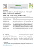 Turbulence modulation of the upward turbulent bubbly flow in vertical ducts
