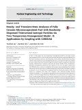 Steady - and transient state analyses of fully ceramic microencapsulated fuel with randomly dispersed tristructural isotropic particles via two temperature homogenized modeldii: Applications by coupling with coredax