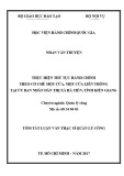 Tóm tắt Luận văn thạc sĩ Quản lý công: Thực hiện thủ tục hành chính theo cơ chế một cửa, một cửa liên thông tại Ủy ban nhân dân Thị xã Hà Tiên, tỉnh Kiên Giang