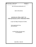 Tóm tắt Luận văn thạc sĩ Quản lý công: Đánh giá công chức xã ở huyện Đăk Glong, tỉnh Đăk Nông