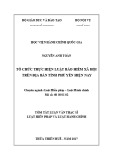 Tóm tắt Luận văn thạc sĩ Luật học: Tổ chức thực hiện Luật Bảo hiểm xã hội trên địa bàn tỉnh Phú Yên hiện nay