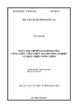 Tóm tắt Luận văn thạc sĩ Chính sách công: Thực thi chính sách bồi dưỡng công chức, viên chức ngành Nông nghiệp và Phát triển nông thôn