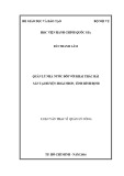 Luận văn thạc sĩ Quản lý công: Quản lý nhà nước đối với khai thác hải sản tại huyện Hoài Nhơn, tình Bình Định