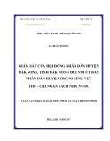 Luận văn thạc sĩ Luật Hiến pháp và Luật Hành chính: Giám sát của Hội đồng nhân dân huyện Đắk Song, tỉnh Đắk Nông đối với Ủy ban nhân dân huyện trong lĩnh vực thu – chi ngân sách Nhà nước