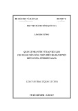 Luận văn thạc sĩ Quản lý công: Quản lý nhà nước về tạo việc làm cho thanh niên nông thôn trên địa bàn huyện Kiên Lương, tỉnh Kiên Giang