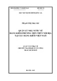 Luận văn thạc sĩ Quản lý công: Quản lý nhà nước về đăng kiểm phương tiện thủy nội địa tại Cục Đăng kiểm Việt Nam