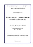 Luận văn thạc sĩ Quản lý công: Năng lực công chức Văn phòng - thống kê các xã miền núi tỉnh Vĩnh Phúc