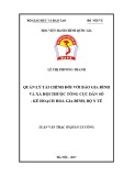 Luận văn thạc sĩ Quản lý công: Quản lý tài chính đối với Báo Gia đình và Xã hội thuộc Tổng cục Dân số- Kế hoạch hoá gia đình, Bộ Y tế