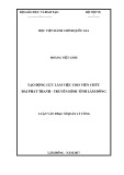 Luận văn thạc sĩ Quản lý công: Tạo động lực làm việc cho viên chức Đài Phát thanh - Truyền hình Lâm Đồng