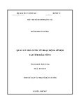 Tóm tắt Luận văn thạc sĩ Quản lý công: Quản lý nhà nước về hoạt động lễ hội tại tỉnh Đắk Nông