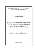 Luận văn thạc sĩ Quản lý công: Quản lý nhà nước về đào tạo nghề cho thanh niên dân tộc thiểu số trên địa bàn tỉnh Đắk Lắk