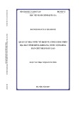 Luận văn thạc sĩ Quản lý công: Quản lý nhà nước về dịch vụ công cộng trên địa bàn tỉnh Xiêng Khoảng, nước Cộng hòa dân chủ nhân dân Lào