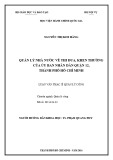 Luận văn thạc sĩ Quản lý công: Quản lý nhà nước về thi đua, khen thưởng của Ủy ban nhân dân Quận 12, Thành phố Hồ Chí Minh