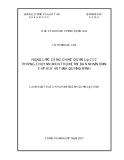 Luận văn thạc sĩ Quản lý công: Năng lực công chức quản lý các phòng chuyên môn thuộc ủy ban nhân dân cấp huyện tỉnh Quảng Bình