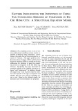 Factors influencing the intention of using tax consulting services of companies in Ho Chi Minh city: A structural equation model