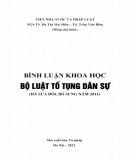 Bộ luật Tố tụng dân sự và các bình luận khoa học (Đã sửa đổi, bổ sung năm 2011): Phần 1