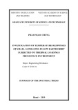 Summary of the doctoral thesis: investigation of temperature responses of small satellites in low earth orbit subjected to thermal loadings from space environment