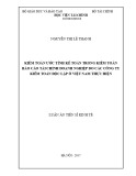 Luận án tiến sĩ Kinh tế: Kiểm toán ước tính kế toán trong kiểm toán báo cáo tài chính doanh nghiệp do các công ty kiểm toán độc lập ở Việt Nam thực hiện